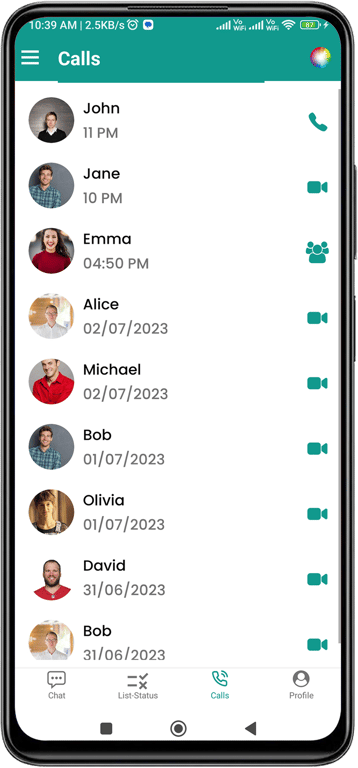 script_ScreenShort_15421Chat App14-callshistory.png